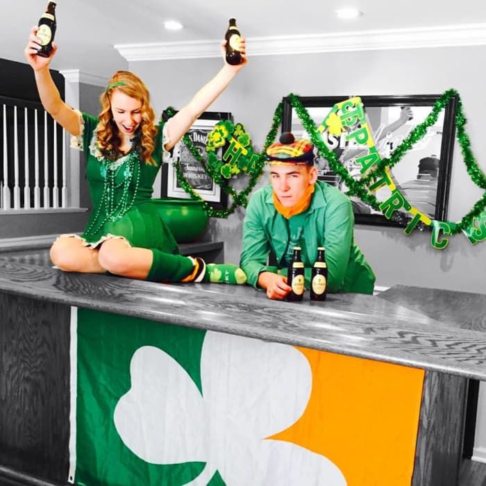 De Lynches verkleedden zich voor St. Patrick