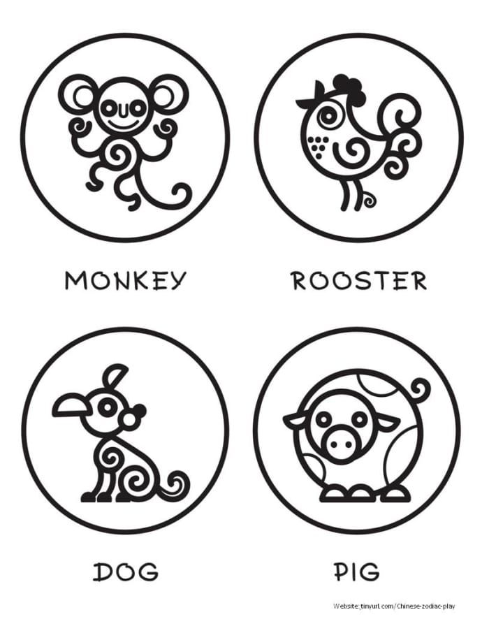 Curlicue Animals Sheet 3 (Մի մոռացեք տպել կատվին, որը երևում է ավելի ներքևում): Տես դիմանկարի հղումը ստորև: