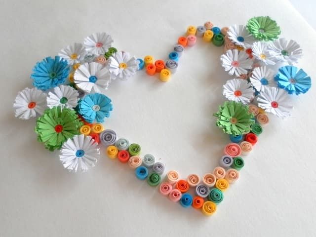 Paperinen quilling-muotoilu