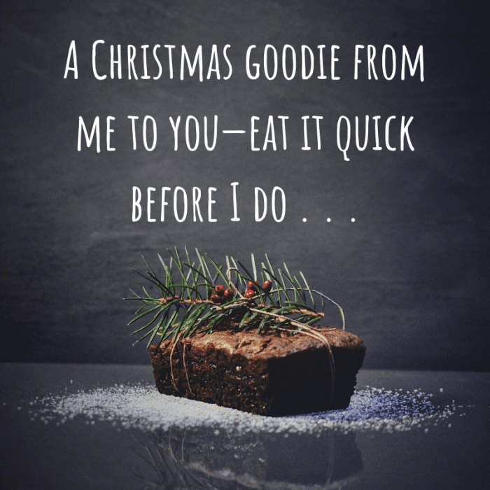 Esta pequena frase é perfeita para incluir em um pequeno cartão com um delicioso assado.