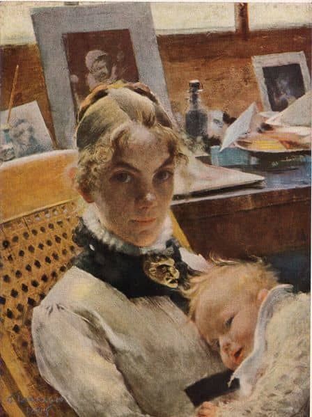 Karin Avec Suzanne, 1885.