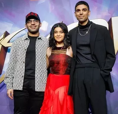   Rish Shah med Asfandyar Khan och iman vellani