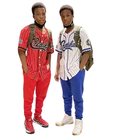   Amari O'Neil with his brother Amir O'Neil