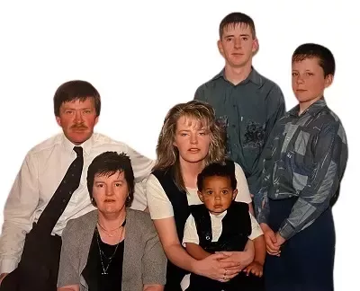   Дэрил МакКормак с семьей