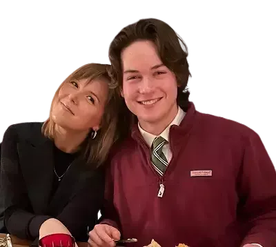   Jack Martin con su hermana Madeleine Martin
