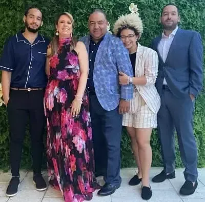  Jorge Lendeborg Jr avec sa famille