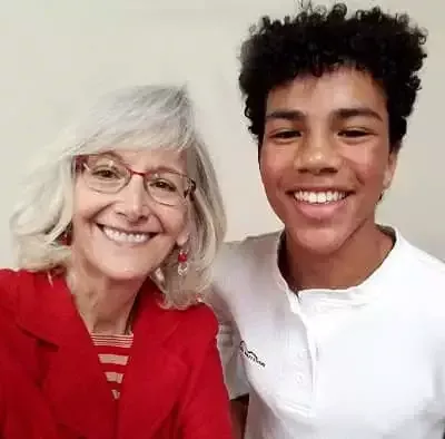   Daniel Puig con Rita Litton