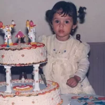   Ana Lucía Domínguez in childhood