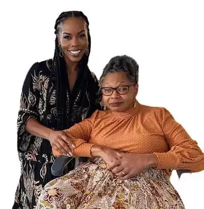   Brandee Evans con sua madre