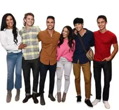   Zoe Robins met Power Rangers Ninja Steel Cast