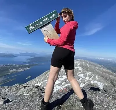   Cecilie Svendsen je tudi alpinistka