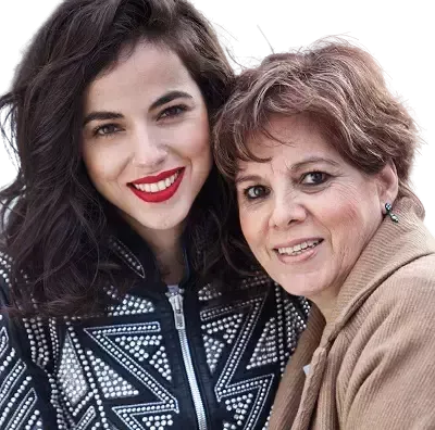   Η ηθοποιός Cristina Rodlo με τη μητέρα της Elvira Lozano
