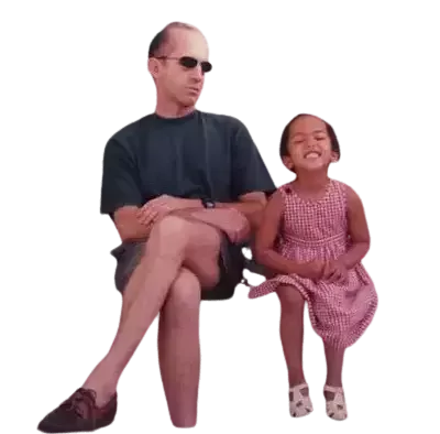   Lou Llobell con suo padre