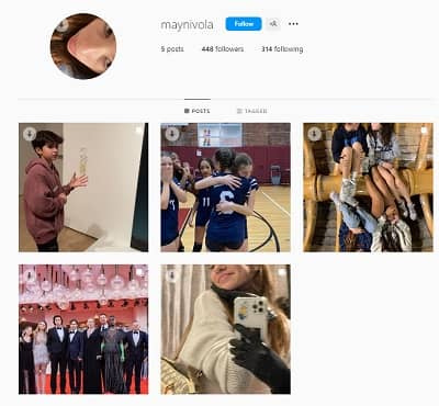   May Nivola Instagramアカウント