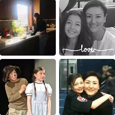   Miku Martineau, annesi Kumiko Martineau ve erkek kardeşi ile