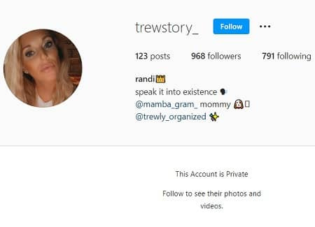   Randi Trew Instagram-account