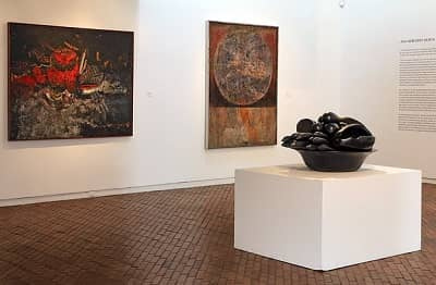   De beeldhouwer Ana Mercedes Hoyos tentoongesteld in het Nationaal Museum in Bogotá