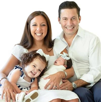  Dax Tejera avec sa femme et ses filles