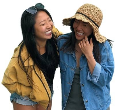   Tiffany Fong con su hermana
