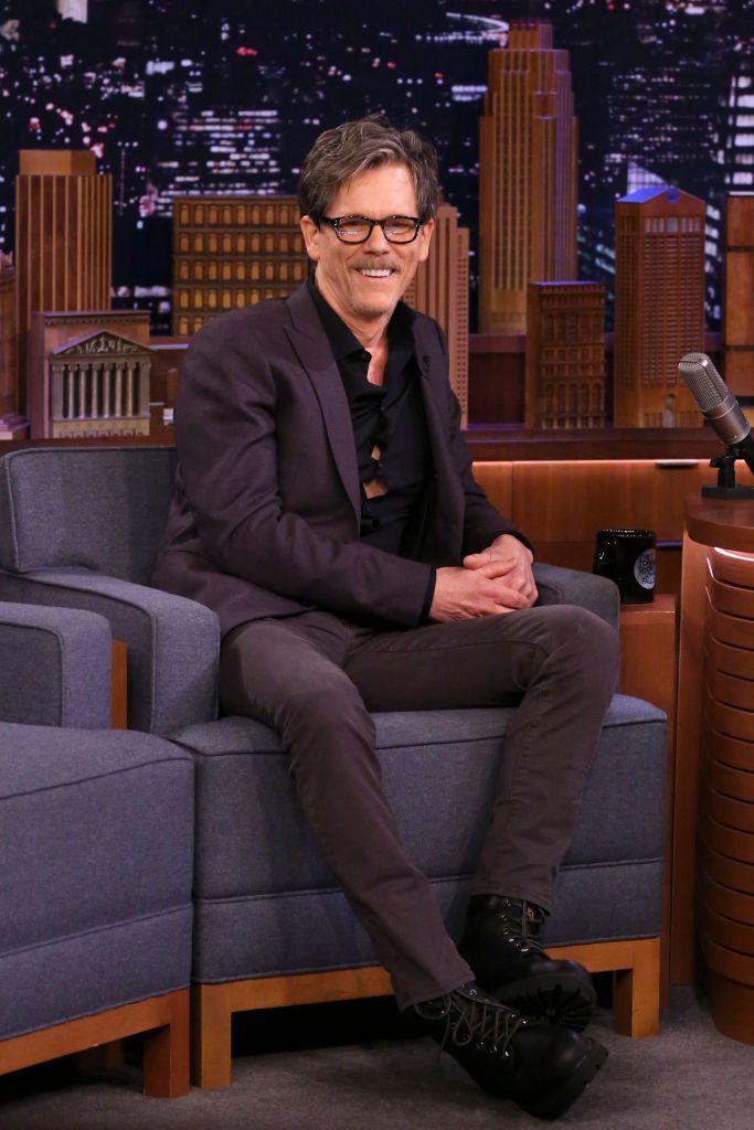 A ma esti show, Jimmy Fallon 1217. epizódja, Kevin Bacon színész, a 2020. március 3-i interjú során, fotó: Andrew Lipovskynbcnbcu fotóbank a getty képeken keresztül