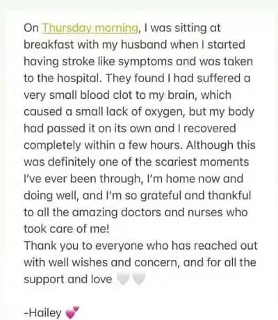  Hailey Bieber Brain Blood Blood Mesaj Twitter