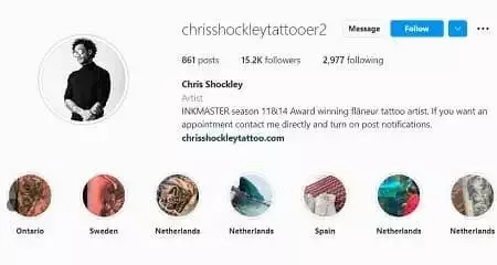   Chris Shockley Instagramkonto
