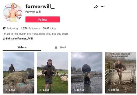   Will Young акаунт в TikTok