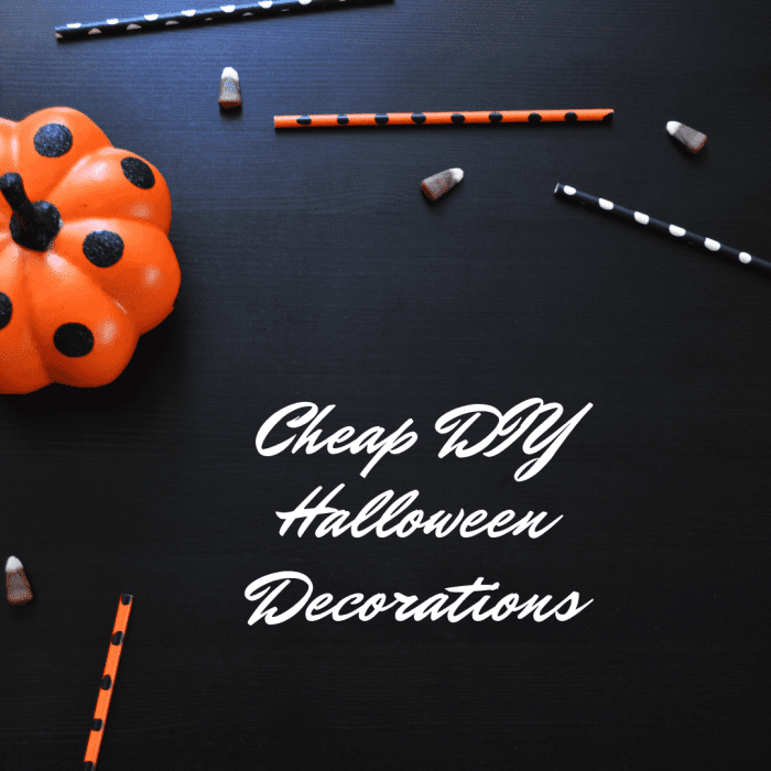 9 décorations d'Halloween bon marché