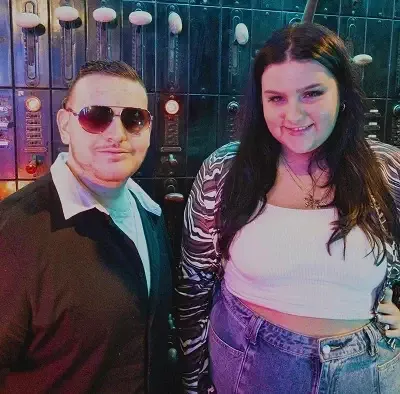   Η Nicolina Bozzo με τον Christian Guardino