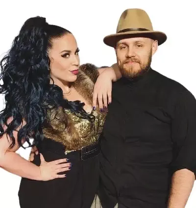   Stacey Kay cu iubitul ei Mark Laidman
