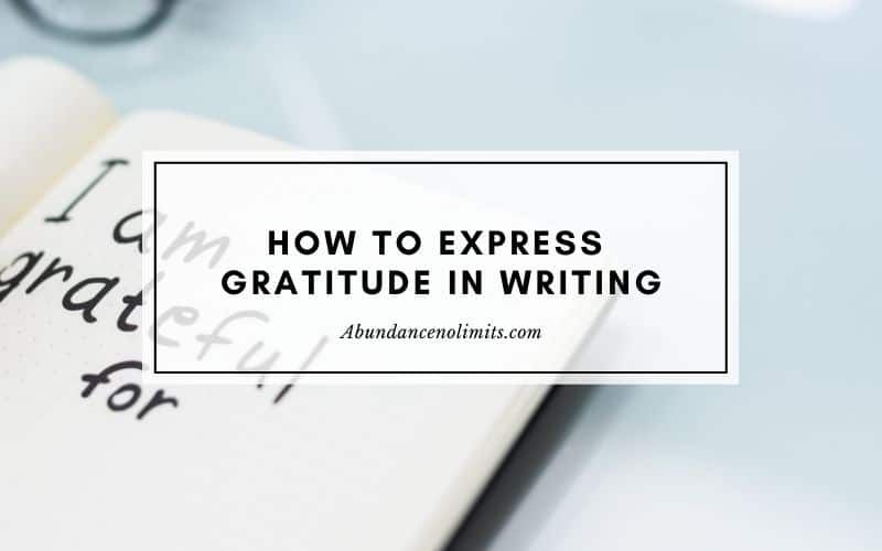 Hoe je dankbaarheid schriftelijk uitdrukt?