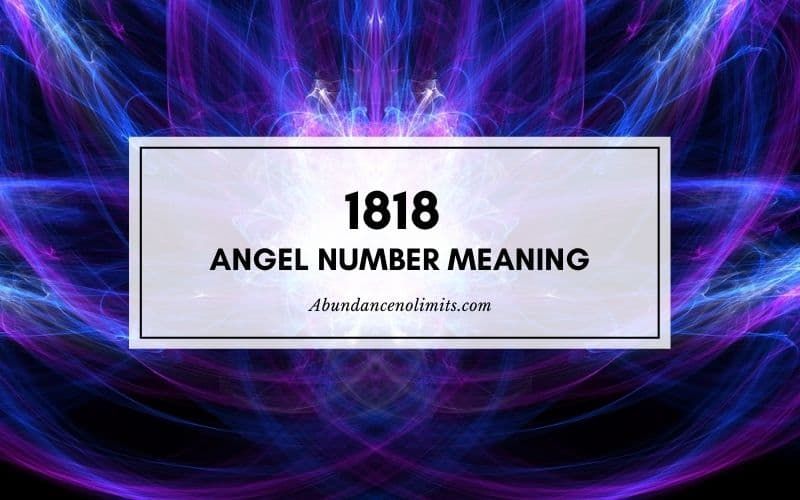 1818 משמעות מספר מלאך