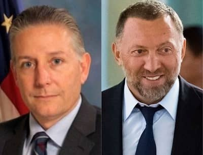   Charles McGonigal en Oleg Deripaska