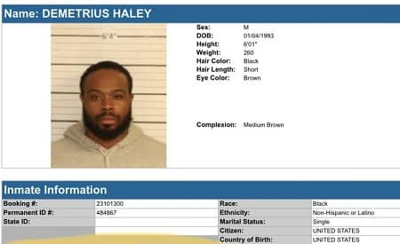   Demetrius Haley 경찰 프로필